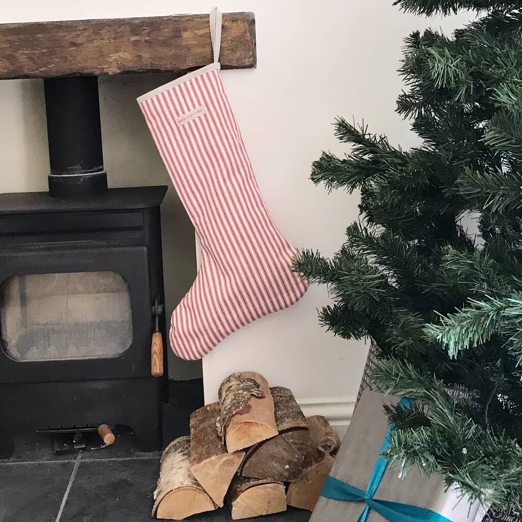 Christmas Fireplace Best Of Traditional Ticking Stripe Christmas Stocking