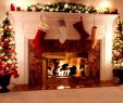 Christmas Fireplace Elegant New Christmas Fireplace Background