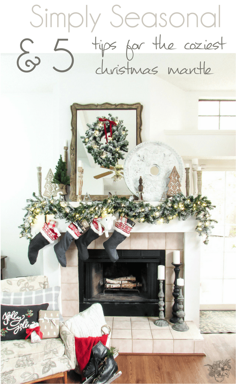 Christmas Fireplace Inspirational 5 Tips for the Coziest Christmas Mantle Pocketful Of Posies