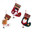 Christmas Garlands for Fireplaces Elegant 2018 Christmas Stocking Santa Claus sock Gift Bag Kids Xmas Decoration Candy Bag Bauble Christmas Tree ornaments Supplies