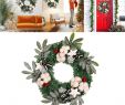 Christmas Garlands for Fireplaces Luxury 2019 Christmas Wreath Christmas Hanging Door Wreath Garland Decor Artificial Flower Xmas ornaments Decor Festive From asite $21 03