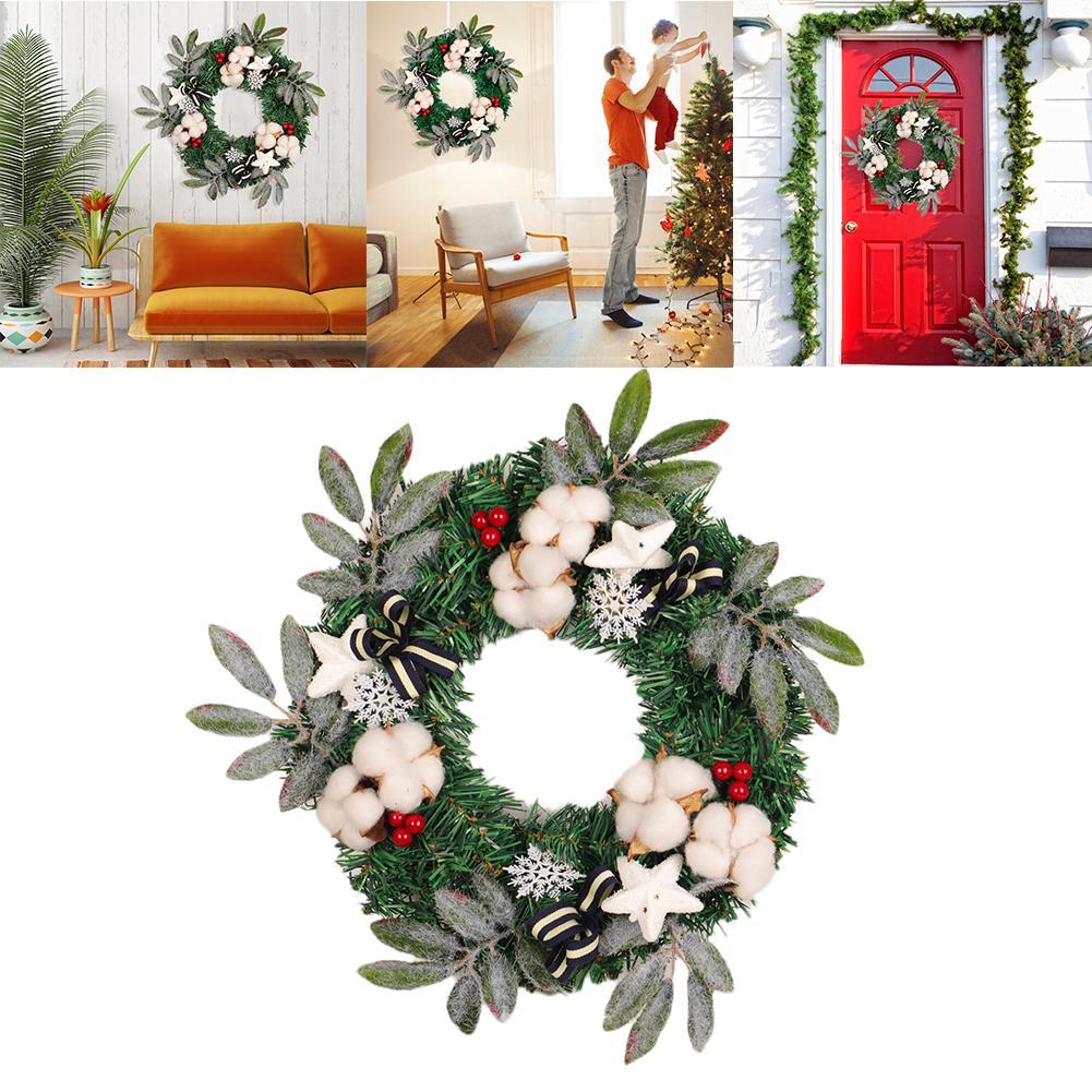 Christmas Garlands for Fireplaces Luxury 2019 Christmas Wreath Christmas Hanging Door Wreath Garland Decor Artificial Flower Xmas ornaments Decor Festive From asite $21 03