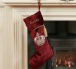 Christmas Stocking Holders for Fireplace Lovely Personalised Ruby Velvet Christmas Stocking