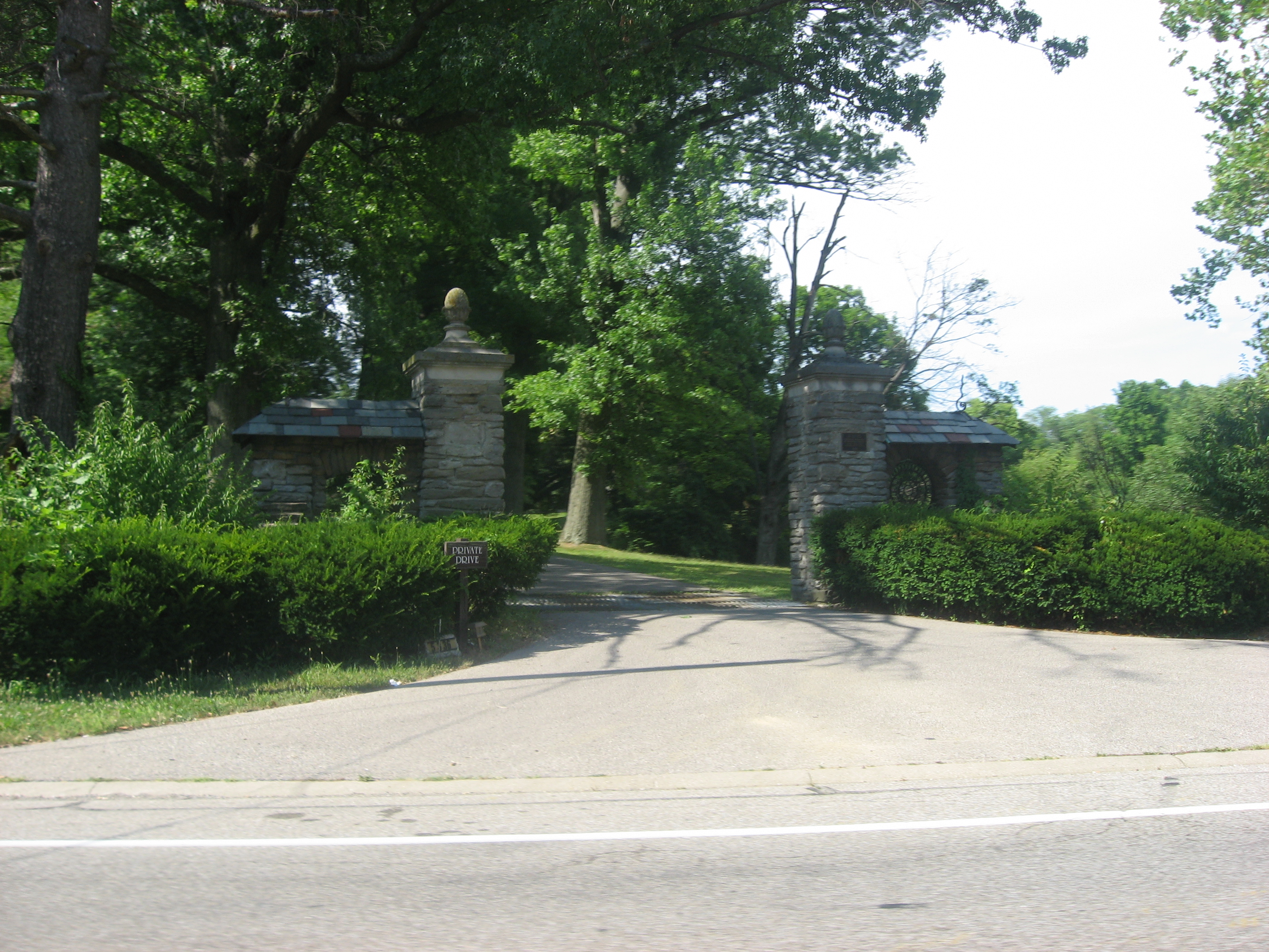 Pine Meer driveway gate