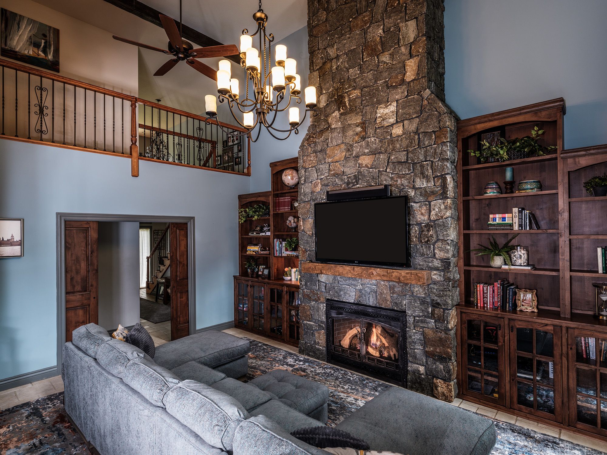 Claxton Fireplace Elegant Custom Furniture and Window Treatment Design Valance