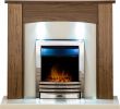 Clearance Electric Fireplace New Details About Adam Fireplace Suite Walnut & Eclipse Electric Fire Chrome and Downlights 48"