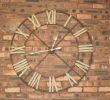 Clock Over Fireplace Elegant Iron Wall Clock with Roman Numerals Home Decor