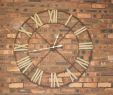 Clock Over Fireplace Elegant Iron Wall Clock with Roman Numerals Home Decor