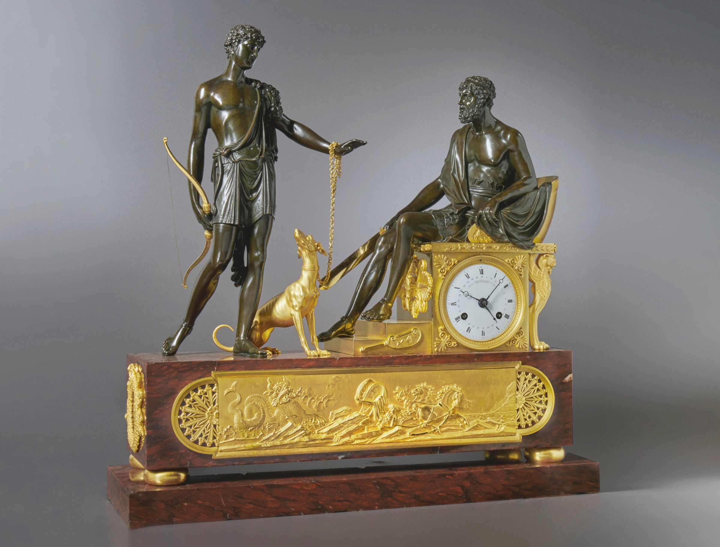 Pierre Fran§ois Gaston Jolly A Directoire mantel clock of gaston jolly corr