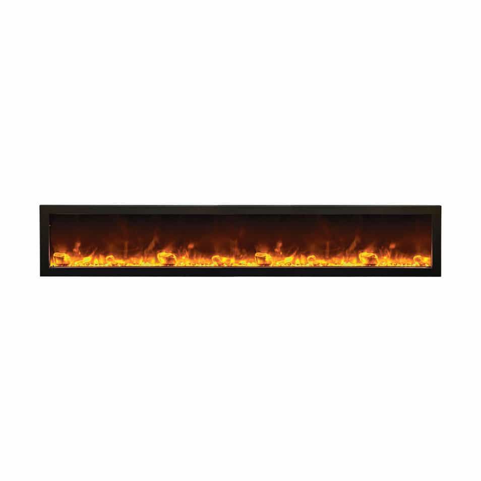 Color Changing Electric Fireplace Elegant 72" Panorama Slim Electric Fireplace Bi 72 Slim Amantii