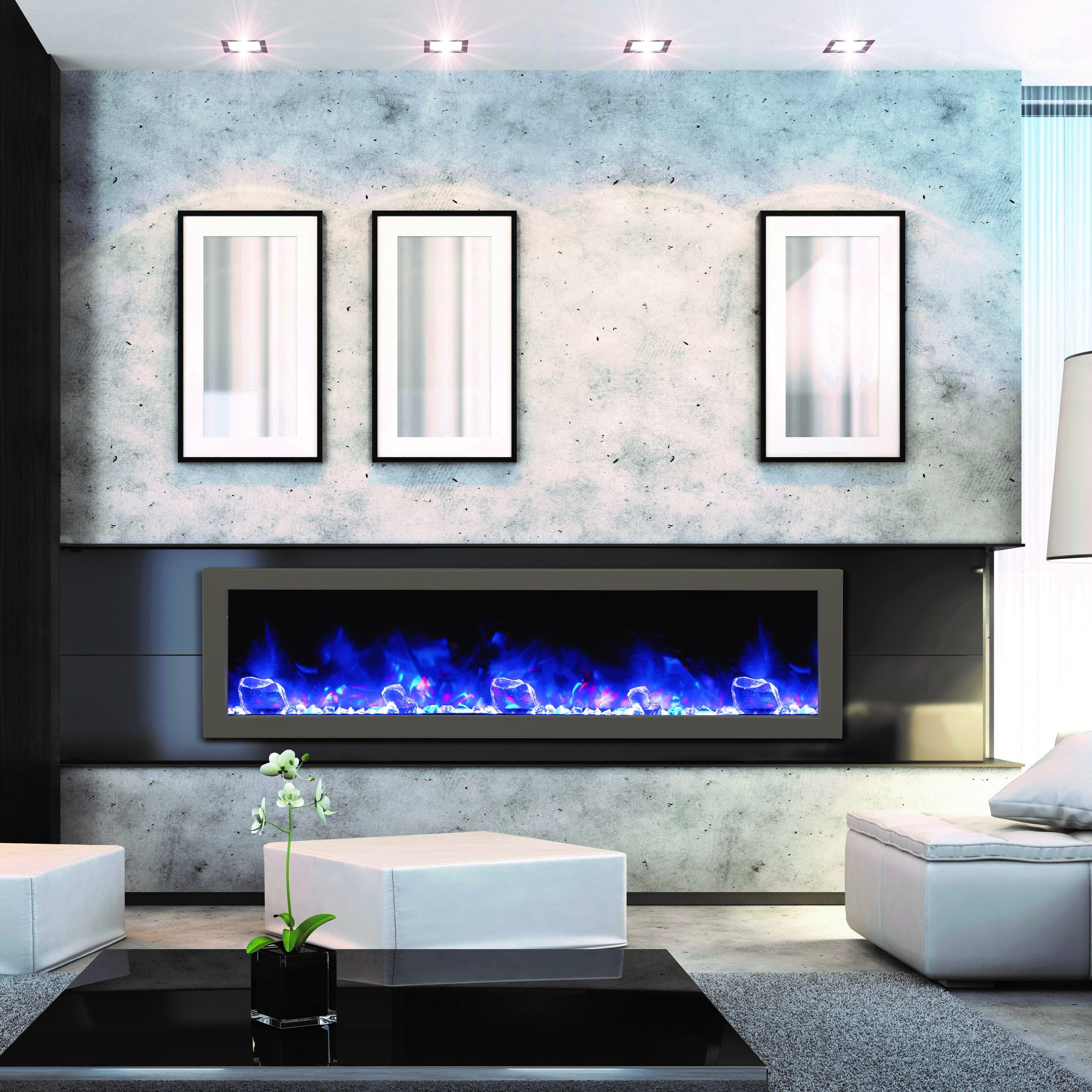 Color Changing Electric Fireplace Fresh Amantii 60" Panorama Slim Electric Fireplace