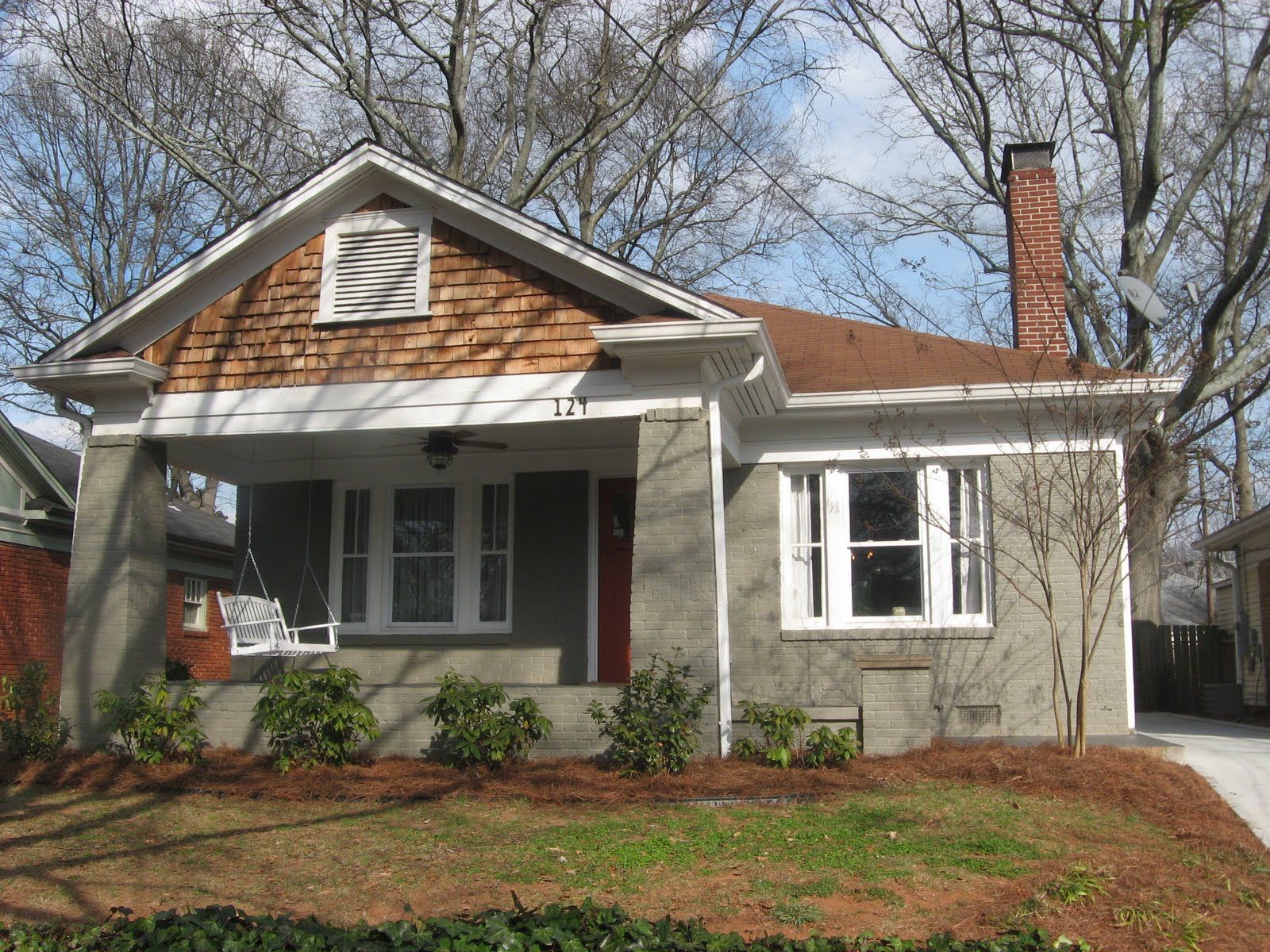 Colors to Paint Brick Fireplace Elegant Painted Brick with Red Roof