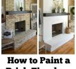 Colors to Paint Brick Fireplace Unique How to Paint A Brick Fireplace New House