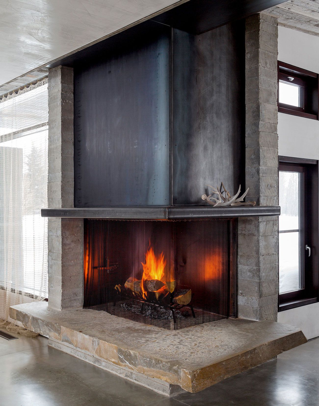 Contemporary Fireplace Screens Best Of Jh Modern by Pearson Design Group Fireplace