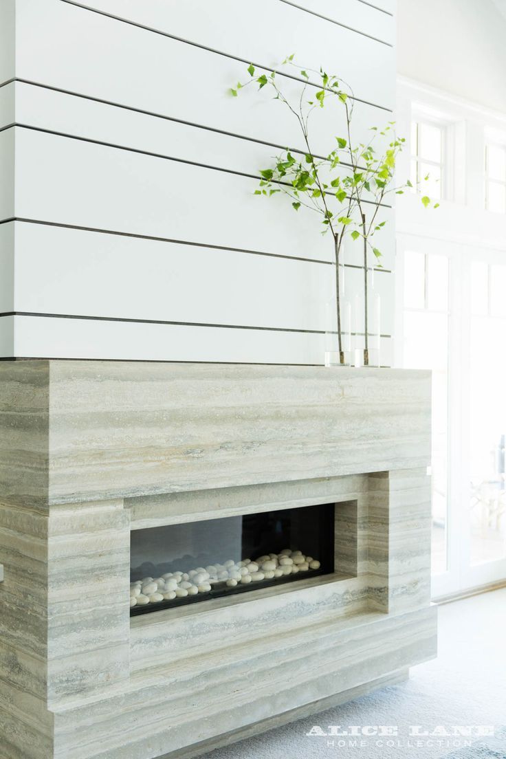 Contemporary Fireplace Surround Awesome A Simple Contemporary Fireplace In Our Coastal Contemporary