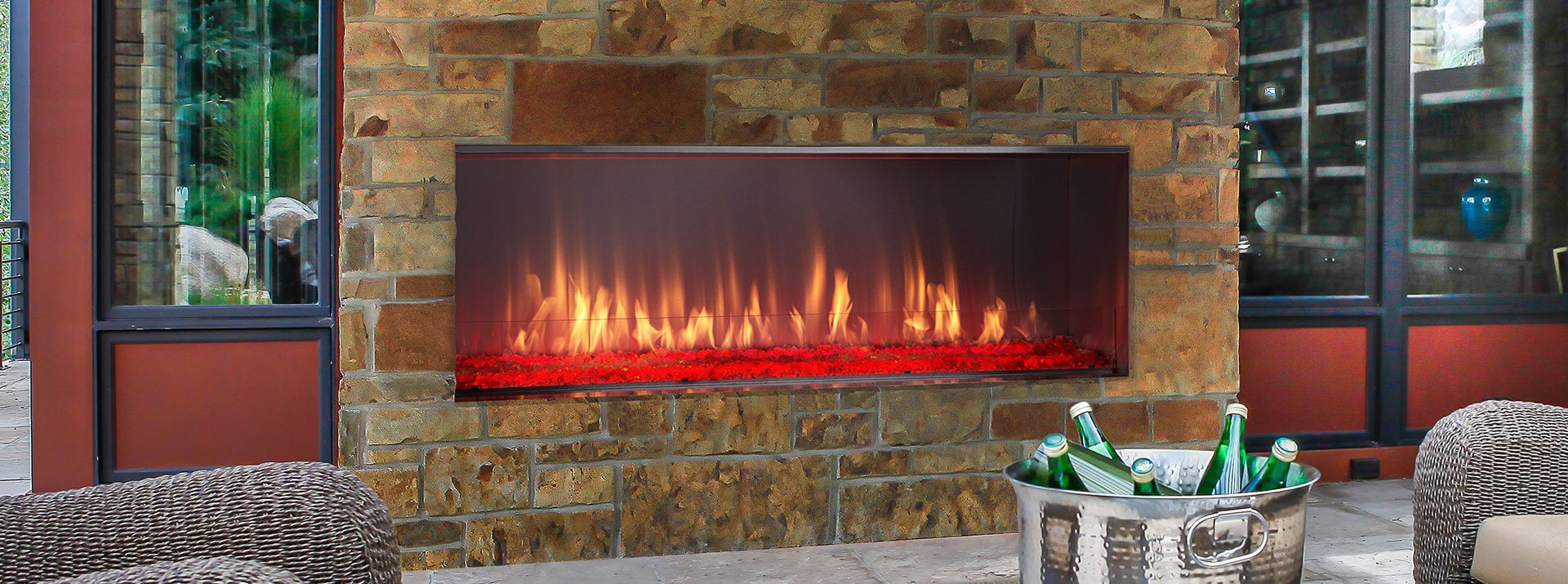 Contemporary Gas Fireplace Insert Luxury Lanai Gas Outdoor Fireplace