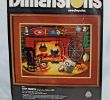 Continental Fireplaces Awesome Details About Vtg 1980 Dimensions Needlepoint Cozy Hearth