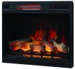 Corner Electric Fireplace Elegant 28" Led 3d Infrared Insert Classic Flame