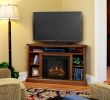 Corner Entertainment Center with Electric Fireplace Luxury Churchill 51 In Corner Media Console Electric Fireplace In Oak