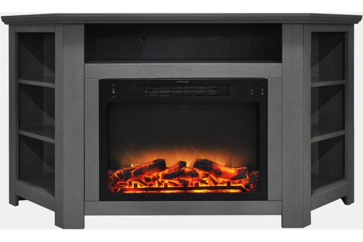 Corner Fireplace Heater Awesome Hanover Tyler Park 56 In Electric Corner Fireplace In Gray
