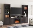 Corner Fireplace Tv Stand Big Lots Luxury Better Homes & Gardens Ellis Shutter tower Bookcase and Cabinet Dark Oak Finish
