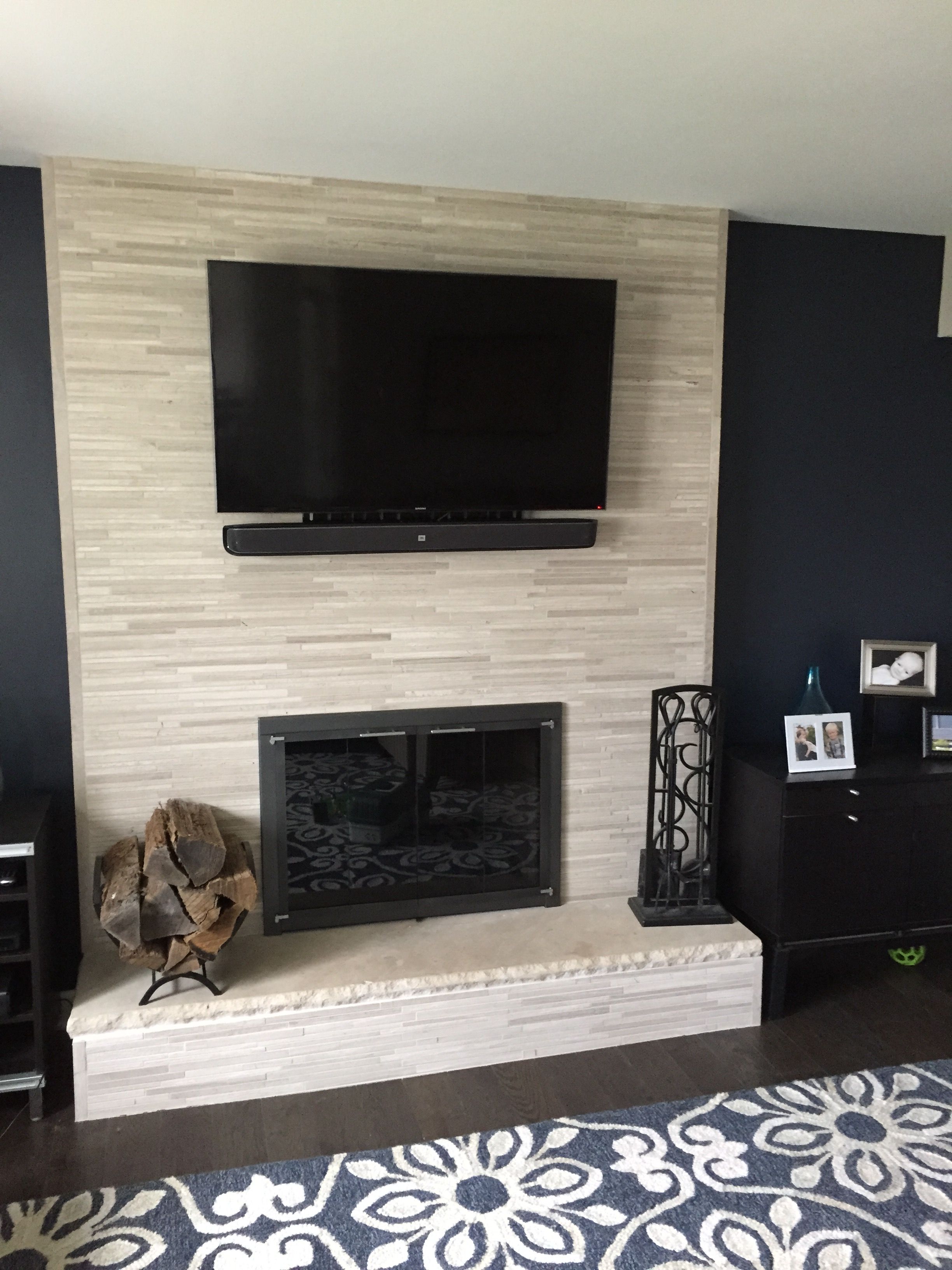 Corner Fireplace with Tv Above Lovely Our Old Fireplace Was 80 S 90 S Brick Veneer to Give It An