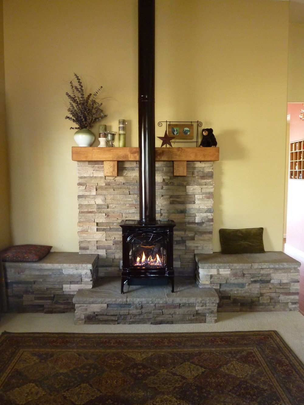 Corner Propane Fireplace New Propane Fireplace We Had This Hearth Built to Give More