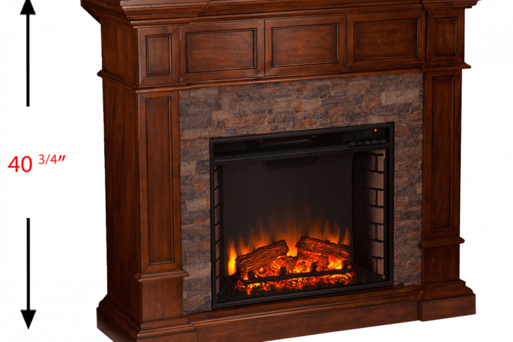 Corner Stone Electric Fireplace Elegant southern Enterprises Merrimack Simulated Stone Convertible Electric Fireplace