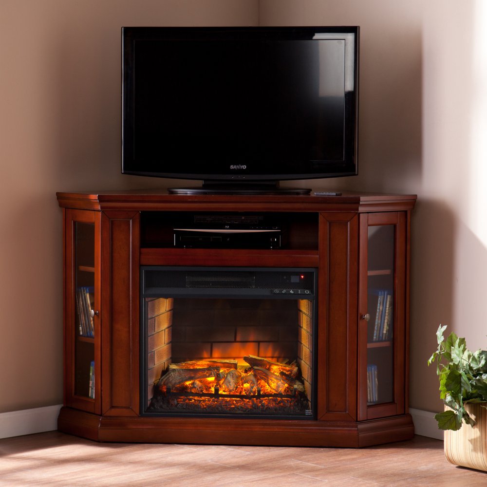 Corner Tv Cabinet with Fireplace Inspirational southern Enterprises Claremont Corner Fireplace Tv Stand In Mahogany