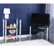 Corner Tv Stand with Fireplace for 55 Inch Tv Elegant Glass Metal 44 Inch Corner Tv Stand