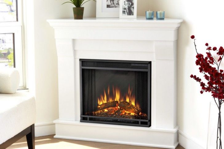 Corner Ventless Fireplace New Real Flame Chateau Corner Electric Fireplace White White