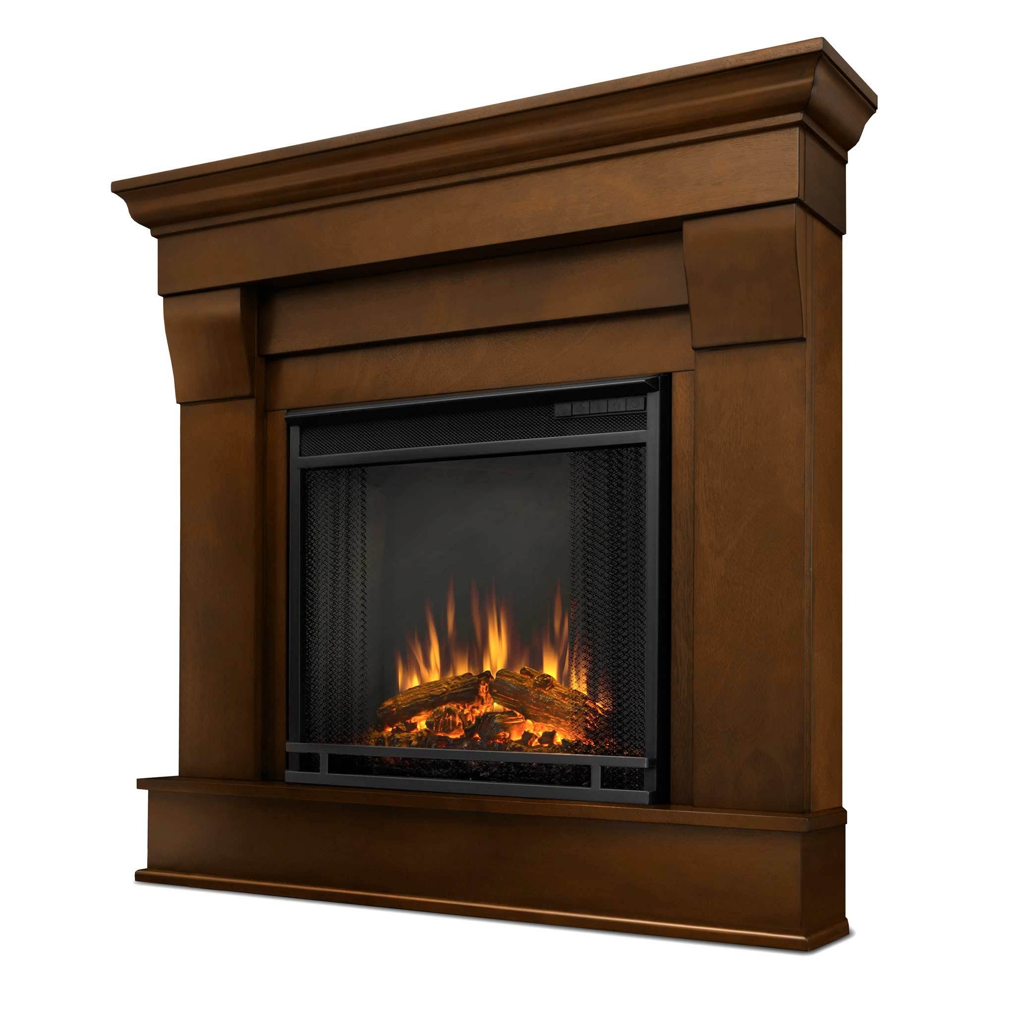 Real Flame Chateau Corner Electric Fireplace Dark Walnut dda48f4933b5be9dd a9d771d55