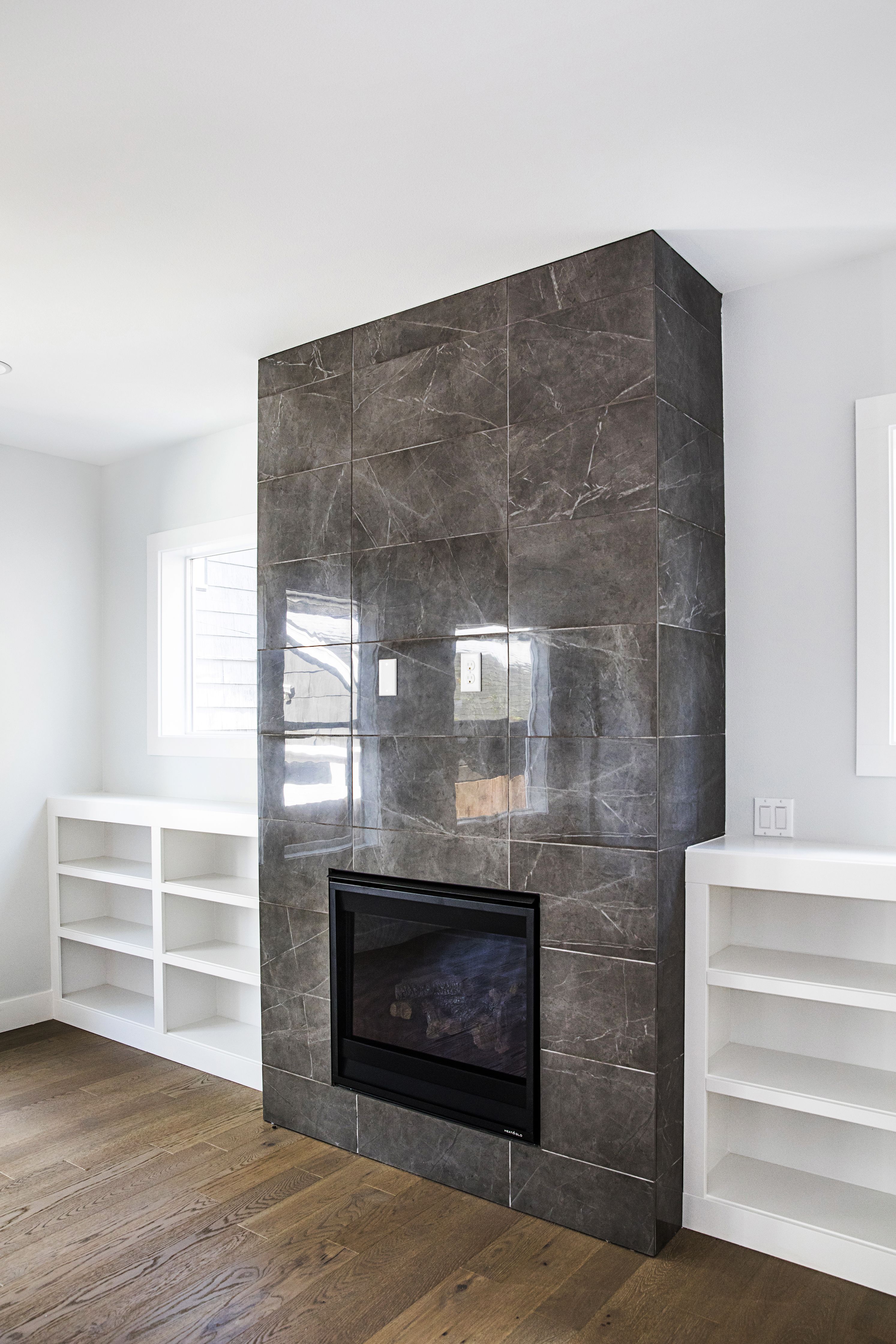 Cost to Remove Fireplace Awesome 12x24 Porcelain Tile On Fireplace Wall Clean and Price