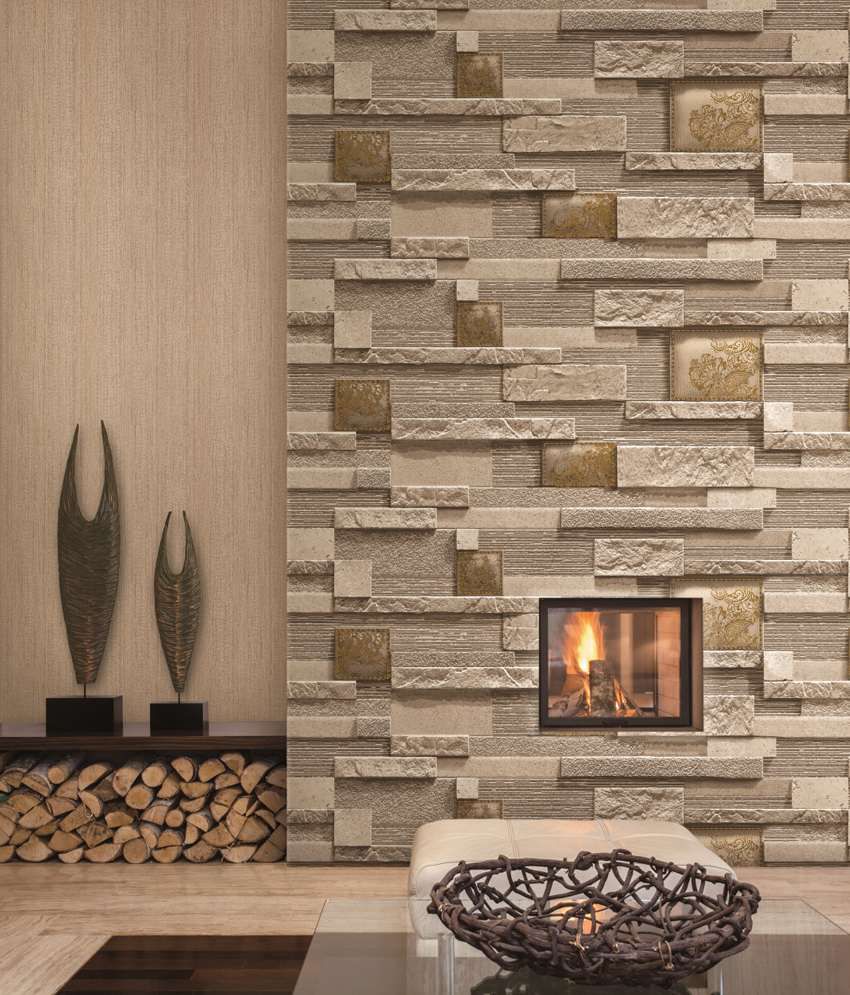 Cost to Remove Fireplace Beautiful Sep Textured Designer Stone Wallpaper Buy Sep Textured