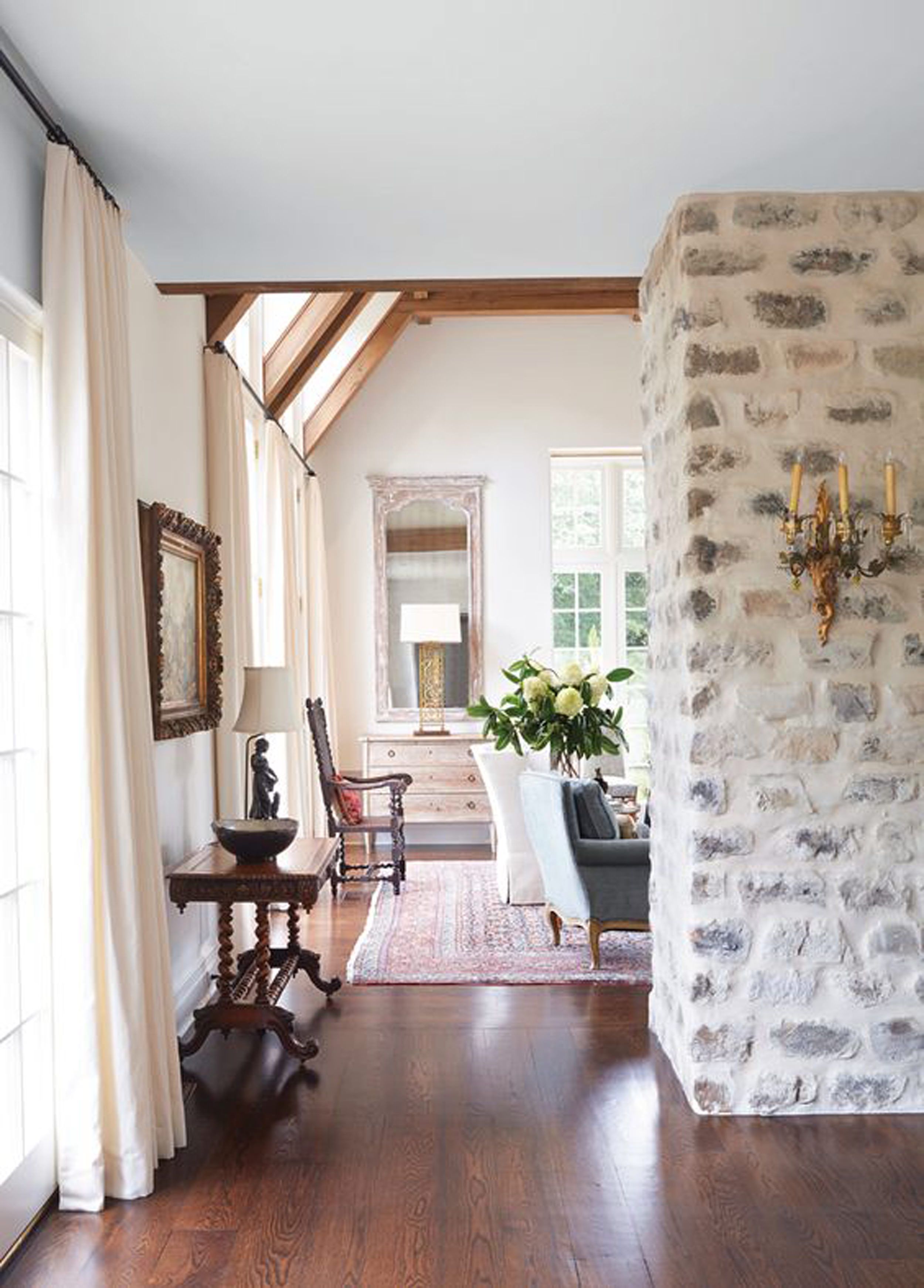 Cottage Fireplace Unique Makeover How We Replastered Our Mountain House Stone