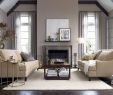 Couch In Front Of Fireplace Elegant Living Room with Grey Walls and Cream sofas In 2019