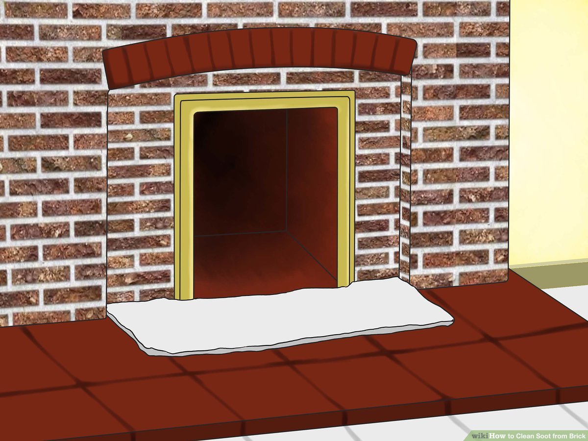Cover Brick Fireplace with Stone Awesome How to Clean soot From Brick with Wikihow