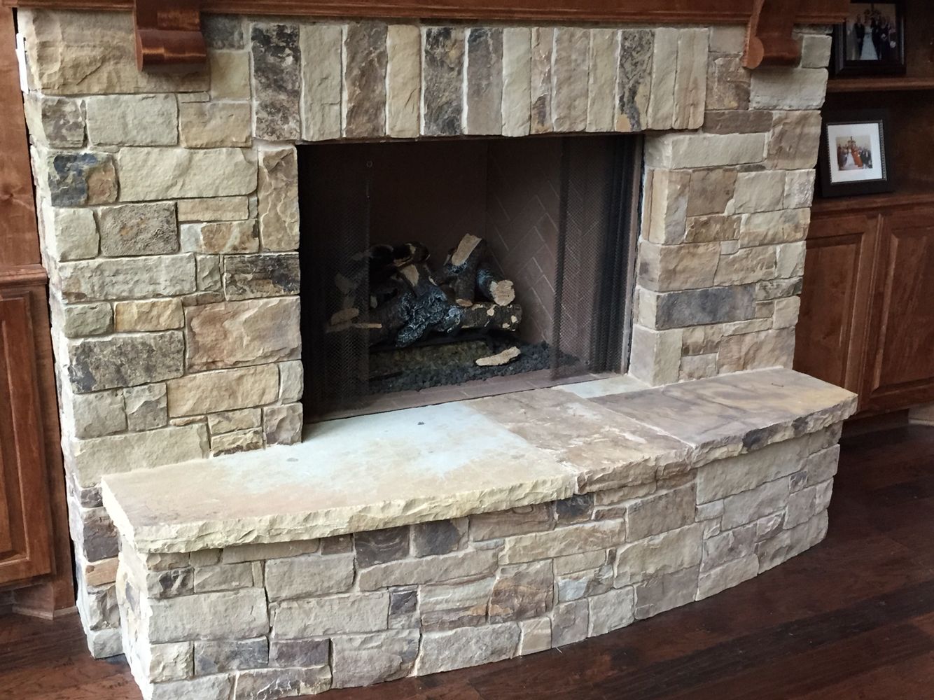 Cover Brick Fireplace with Stone Best Of Oklahoma Multi Blend Chop by Legends Architectural Stone