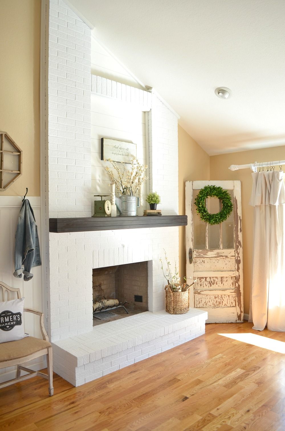 Cover Brick Fireplace with Wood Panels New How to Paint A Brick Fireplace Fireplaces