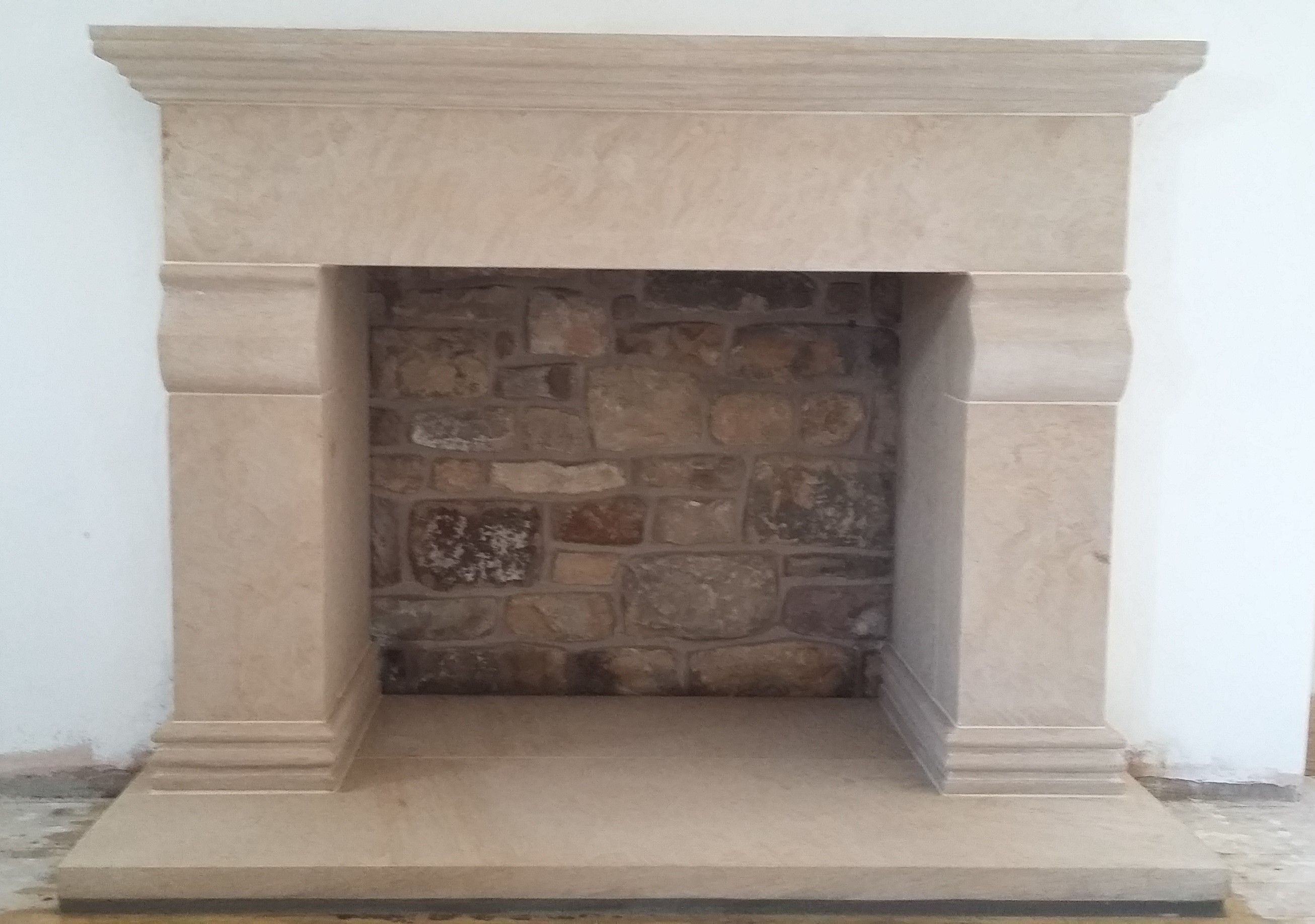 Cover Stone Fireplace New Stone Fireplace Made In Natural Bath Stone Limestone