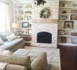 Covering Brick Fireplace Luxury Built Ins Shiplap Whitewash Brick Fireplace Bookshelf