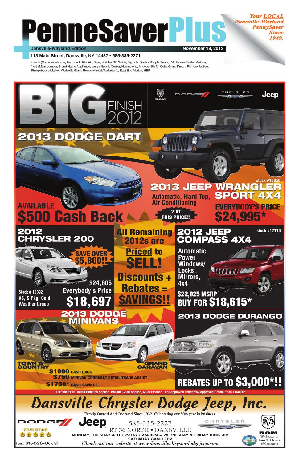 11 18 12 Dansville PSP by Dansville Wayland PennySaver issuu page 1