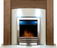 Cream Fireplace New Details About Adam Fireplace Suite Walnut & Eclipse Electric Fire Chrome and Downlights 48"