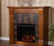 Curved Electric Fireplace Luxury Sei Jamestown 45 5 In W Electric Fireplace In Salem Antique