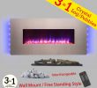 Curved Electric Fireplace New Akdy 36 In Wall Mount Freestanding Convertible Electric
