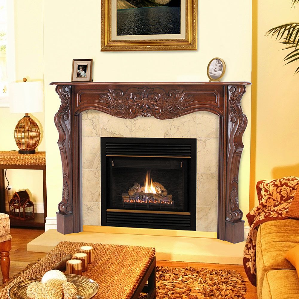 Custom Fireplace Surrounds Fresh Cortina 48 In X 42 In Wood Fireplace Mantel Surround