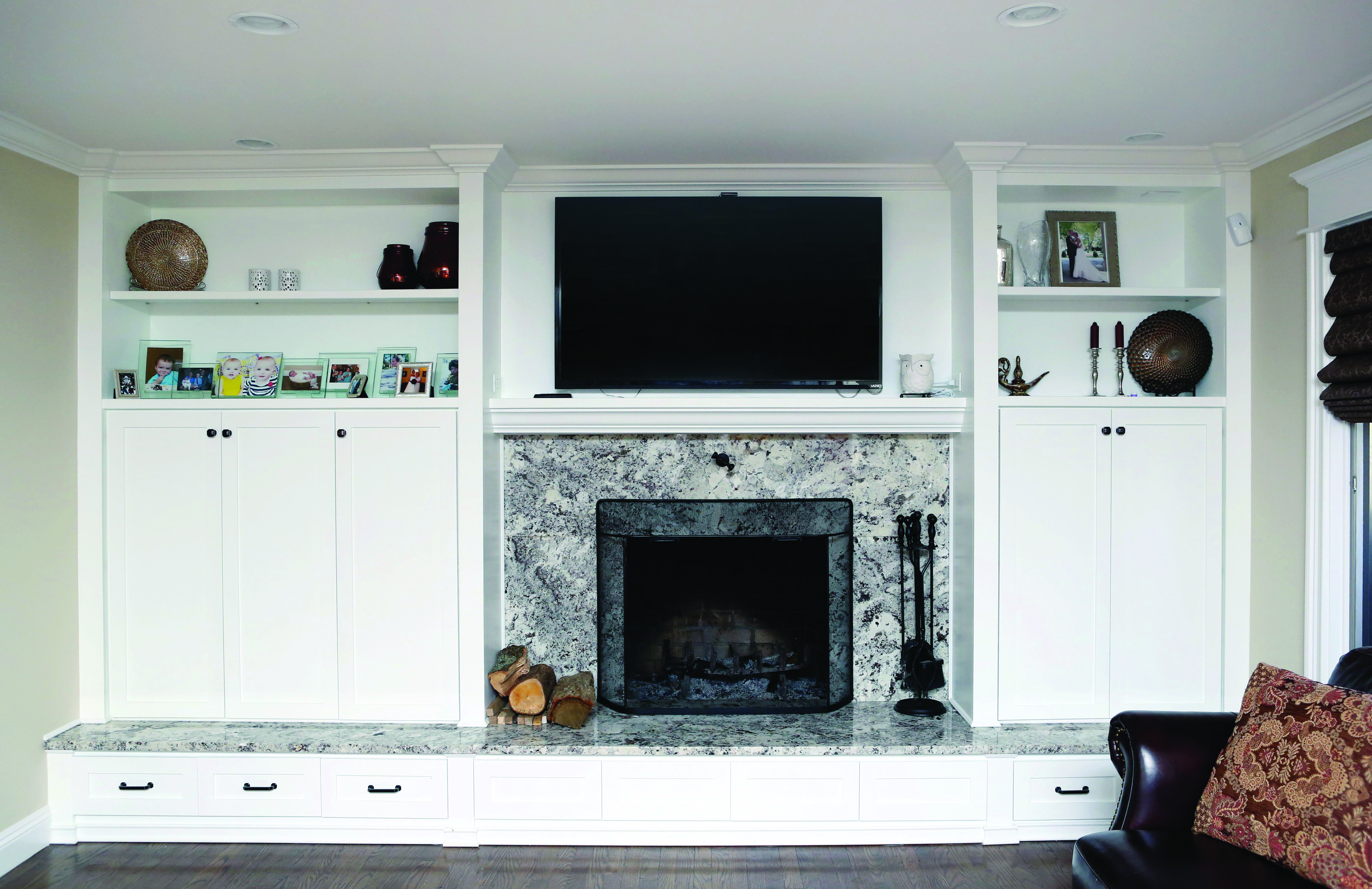 Custom Fireplace Surrounds New Alaska White Granite Alaska White Granite