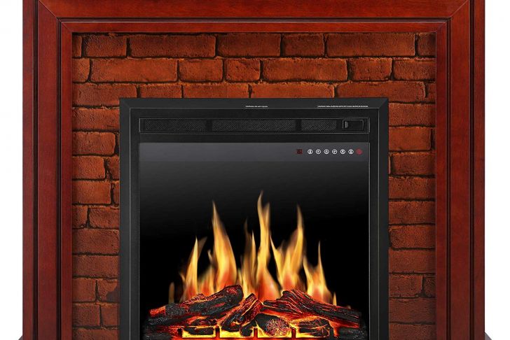 Dark Wood Electric Fireplace Best Of Jamfly Electric Fireplace Mantel Package Traditional Brick Wall Design Heater with Remote Control and Led touch Screen Home Accent Furnishings