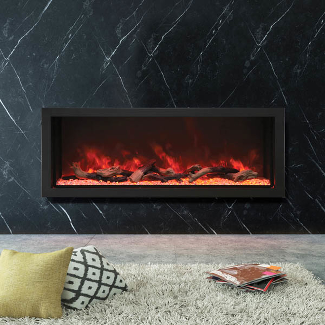 Dark Wood Electric Fireplace Elegant Amantii Bi 60 Deep Xt – Full Frame Electric Fireplace