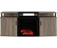 Dark Wood Electric Fireplace New Ameriwood Windsor 70 In Weathered Oak Tv Console with